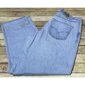 VINTAGE Levi's Silvertab Jeans 36x30 Baggy Loose 90s Distressed Destroyed Worn